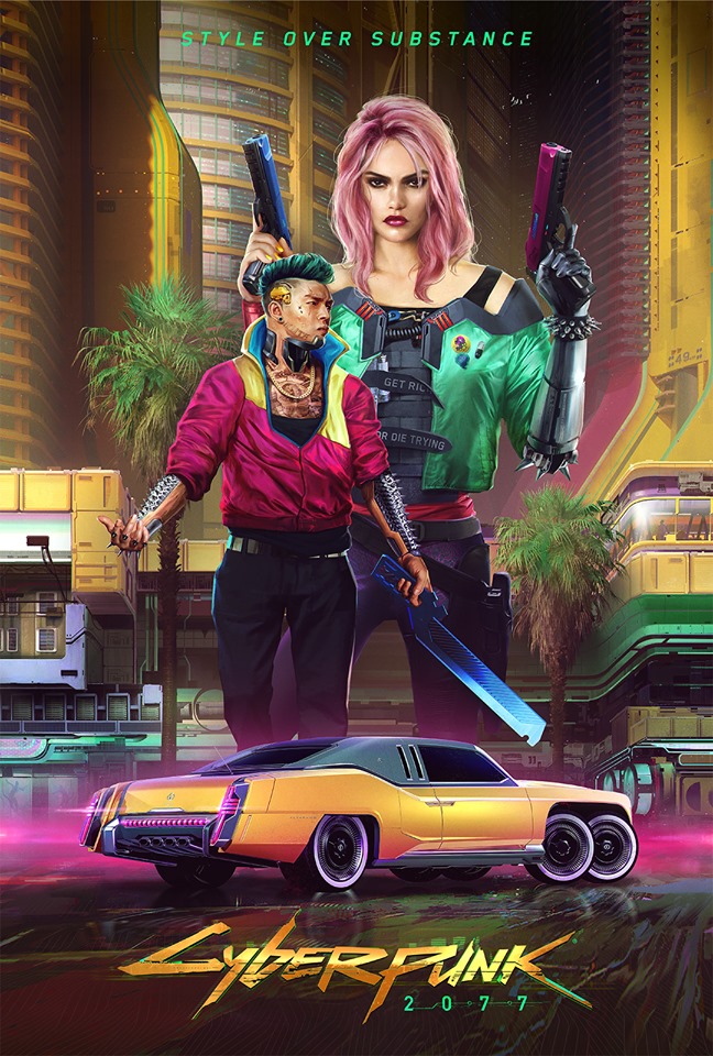 Cyberpunk Kitsch style