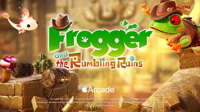 frogger rumbling ruins logo image
