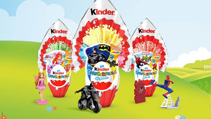 Uova Kinder sorprese peso