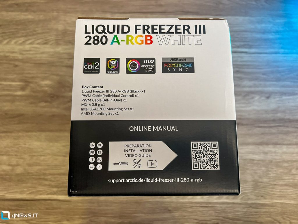 Arctic Liquid Freezer III A-RGB 280mm  Unboxing