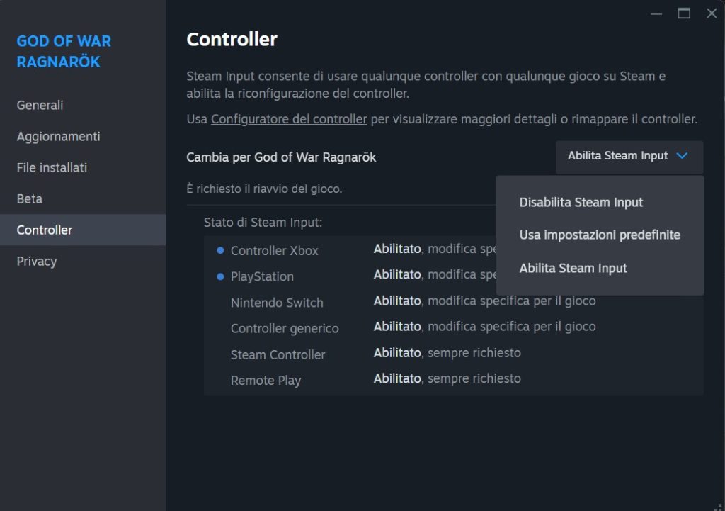 God of War Ragnarok problema controller