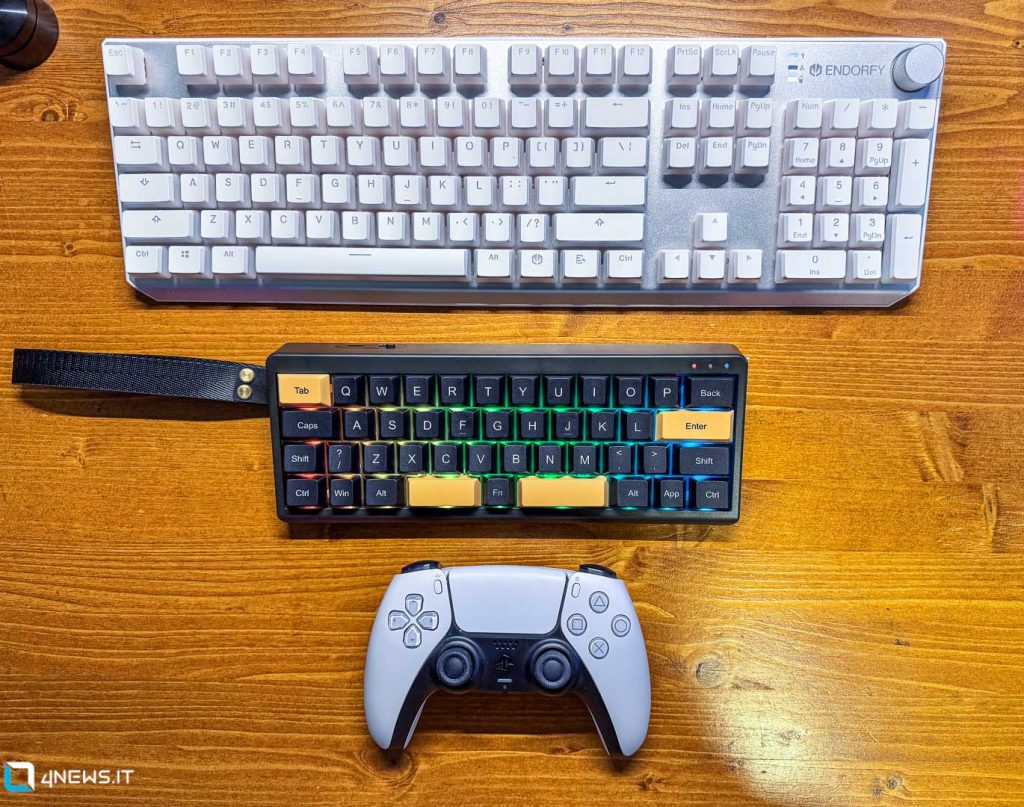 Epomaker TH40 vs DualSense vs Endorphy Thock full keyboard Dimensions