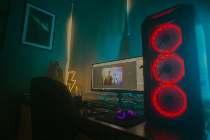 a desktop computer